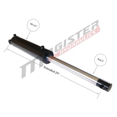 Image showing  4 in. Bore x 10 in. Stroke Pin Eye Hydraulic Cylinder