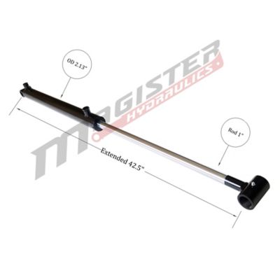 Image showing  1.75 in. Bore x 14 in. Stroke Loader Hydraulic Cylinder