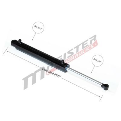 Image showing  3 in. Bore x 20 in. Stroke Tang Hydraulic Cylinder