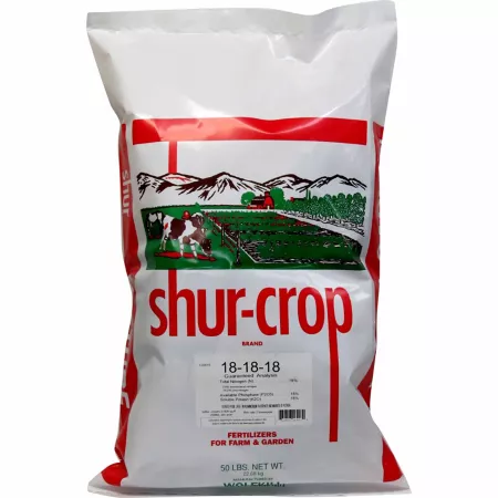 Shur-Crop 50 lb 8 000 sq ft 18-18-18 Fertilizer Fertilizers