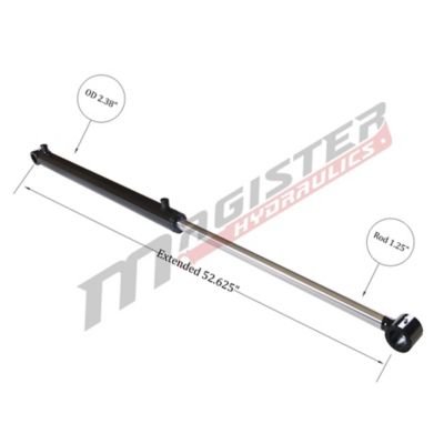 Image showing 3 th Magister Hydraulics 2 in. Bore x 22.75 in. Stroke Loader Hydraulic Cylinder