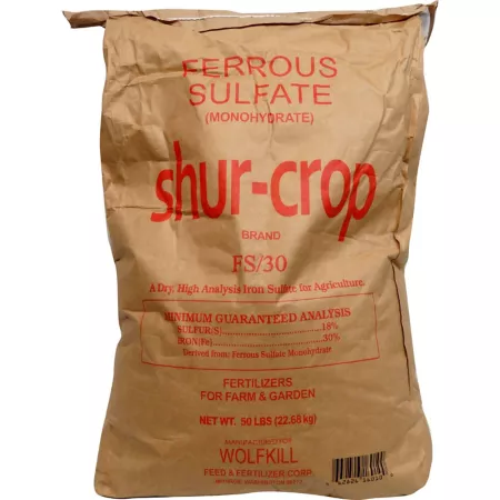 Shur-Crop 30% Iron Sulfate Fertilizer 50 lb 10 000 sq ft. Fertilizers