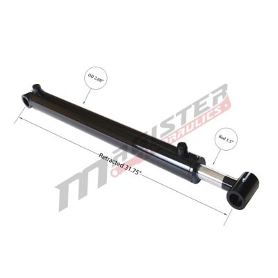Image showing  2.5 in. Bore x 18.25 in. Stroke Loader Hydraulic Cylinder