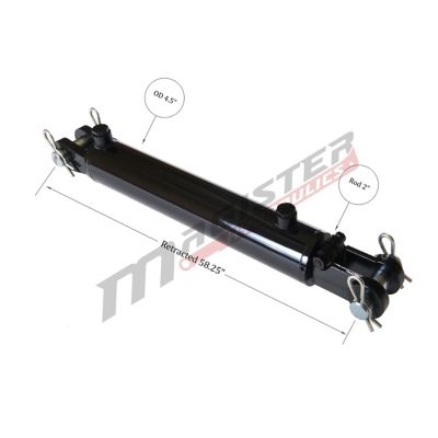 Image showing 2 th Magister Hydraulics 4 in. Bore x 48 in. Stroke Clevis Hydraulic Cylinder