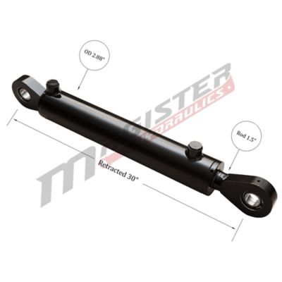 Image showing  2.5 in. Bore x 20 in. Stroke Swivel Eye Hydraulic Cylinder