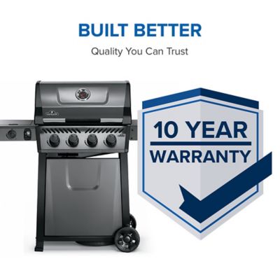 Image showing  Freestyle 425 Propane Gas Grill with Range Side Burner, Graphite Grey