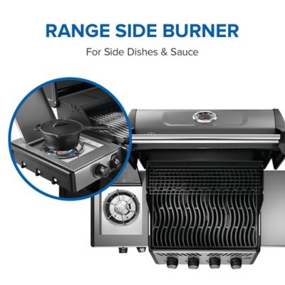 Image showing 6 th Napoleon Freestyle 425 Propane Gas Grill with Range Side Burner, Graphite Grey