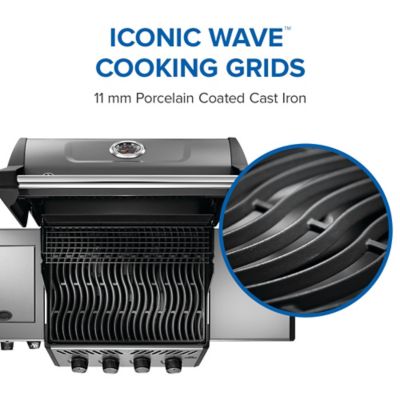 Image showing 7 th Napoleon Freestyle 425 Propane Gas Grill with Range Side Burner, Graphite Grey