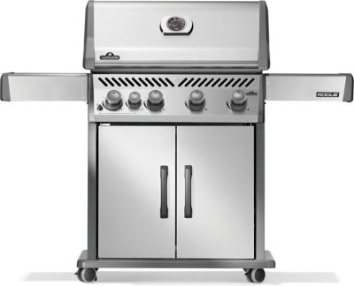 Napoleon Rogue 525 Propane Gas Grill with Range Side Burner, Stainless Steel