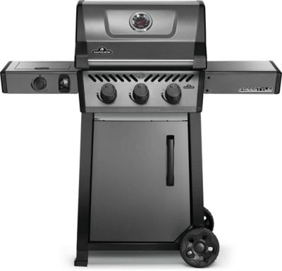 Napoleon Freestyle 365 Propane Gas Grill with Range Side Burner, Graphite Grey