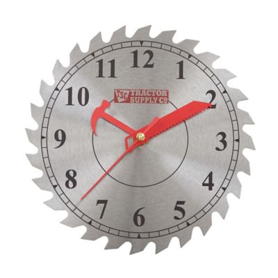 Tractor Supply Saw Blade Workshop Clock