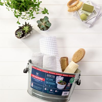 Image showing  5 Gal. Galvanized Steel Round Tub