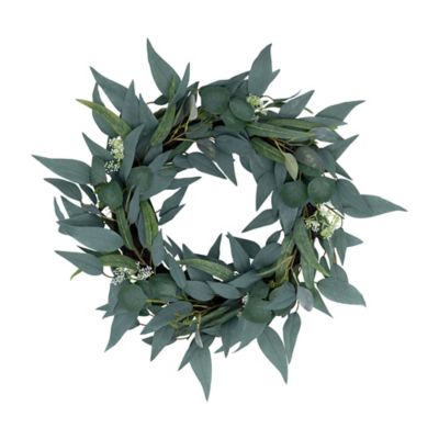 Red Shed 22 in. Artificial Olivia Eucalyptus Mixed Wreath