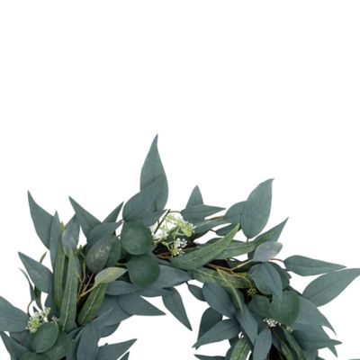 Image showing  22 in. Artificial Olivia Eucalyptus Mixed Wreath