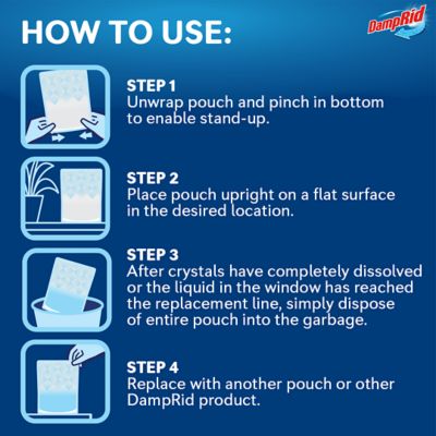 Image showing 5 th DampRid 8.1 oz, Fresh Scent, Single Use Bag Moisture Absorber, Pack of 1