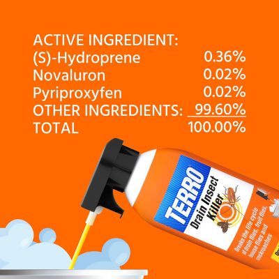 Image showing 8 th TERRO 8 oz. Drain Insect Killer Spray