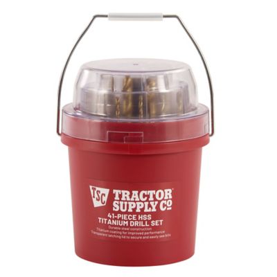 Tractor Supply Assorted SAE Drill Bit Set, 41 pc.
