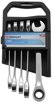 JobSmart 5 pc. Combination Ratchet Wrench Set