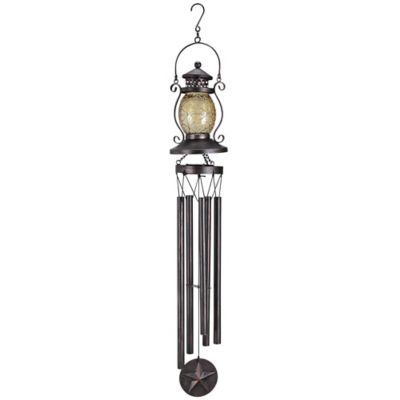 Image showing  Glass Lantern Solar Windchime
