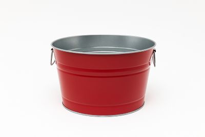 Image showing  5 gal. Red Steel Round Tub