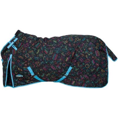 Image showing  1200D Nashville Nights Turnout Blanket with Snuggit