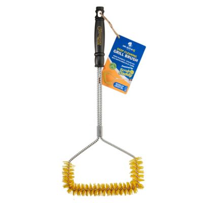 Mr. Bar-B-Q U-Shaped Nylon Bristle Grill Brush Powered by Scrub Daddy