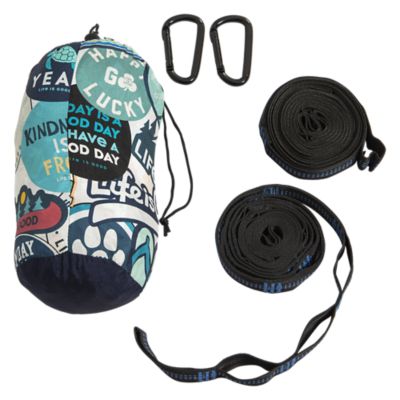 Image showing 5 th Life is Good 7 x 10 x ft Blue Deluxe Portable Hammock