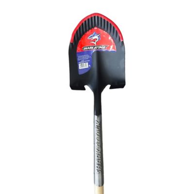 Image showing  Long Wood Handle Round Point Shovel