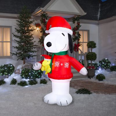 Image showing Airblown Snoopy in Snowflake Sweater Black Friday