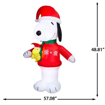 Image showing Airblown Snoopy in Snowflake Sweater Black Friday