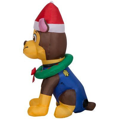 Image showing Airblown Chase with Wreath and Santa Hat