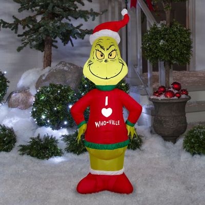 Image showing Airblown Grinch in Who-Ville Sweater