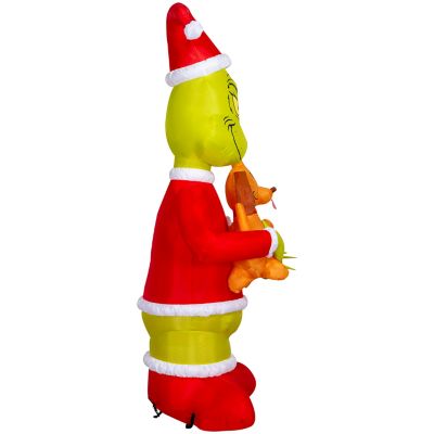 Image showing Airblown Grinch Holding Max Giant Scene