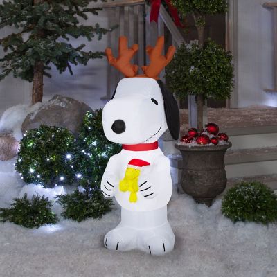 Image showing Airblown Snoopy with Antlers