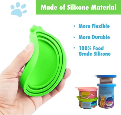 Image showing  Silicone Pet Can Cover 2PK