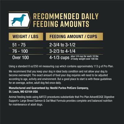 Image showing 5 th Purina Pro Plan AdvantEDGE Digestive Support Adult Large Breed Salmon & Oatmeal