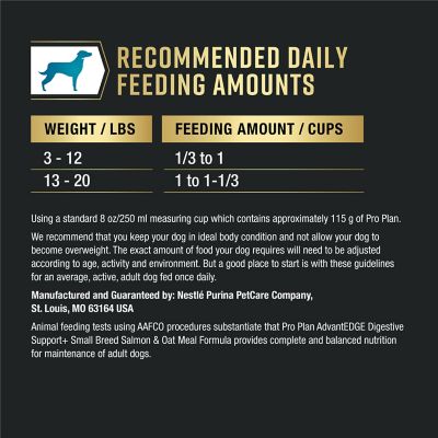 Image showing 5 th Purina Pro Plan AdvantEDGE Digestive Support Adult Small Breed Salmon & Oatmeal