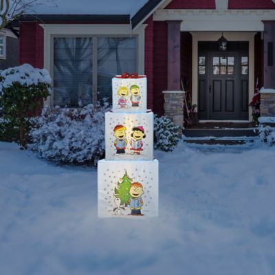 Image showing LED Presents Printed Carolers Skaters