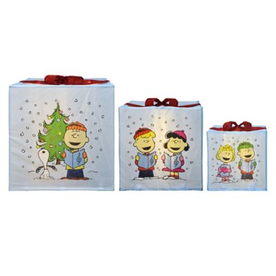 Image showing LED Presents Printed Carolers Skaters