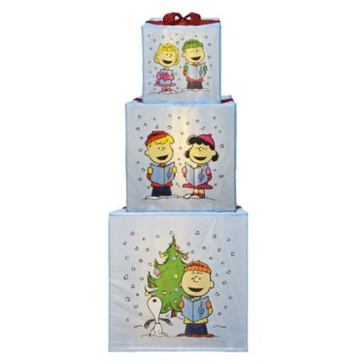 Image showing LED Presents Printed Carolers Skaters
