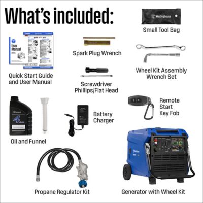 Image showing  12,000/9,000W Tri-Fuel Portable Inverter Generator, Gas/Propane/Natural Gas, CO Sensor