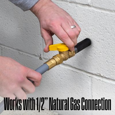 Image showing 6 th Westinghouse 25-Foot Natural Gas Hose with Adapter, 1/2-Inch Diameter, For Tri Fuel Generators