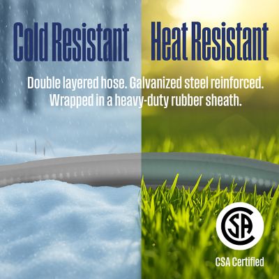 Image showing 7 th Westinghouse 25-Foot Natural Gas Hose with Adapter, 1/2-Inch Diameter, For Tri Fuel Generators