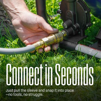 Image showing 8 th Westinghouse 25-Foot Natural Gas Hose with Adapter, 1/2-Inch Diameter, For Tri Fuel Generators