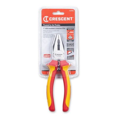 Image showing 8 th Crescent 7 in. VDE Insulated Lineman Pliers