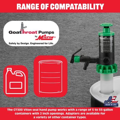 Image showing 8 th GoatThroat Pumps Hand-Operated Viton Drum Pump