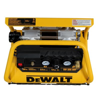 Image showing 6 th DEWALT DXCMS15016US Quiet, 150 PSI Max, 1.6 Gal. (6 L), .75 HP, Portable Electric Compressor