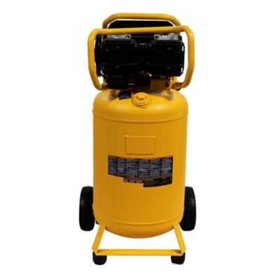 Image showing  XTREME Quiet 2 Stage 20-Gallon Portable Electric 200 PSI Vertical Air Compressor 1.6 HP