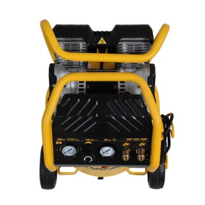 Image showing 6 th DEWALT XTREME Quiet 2 Stage 20-Gallon Portable Electric 200 PSI Vertical Air Compressor 1.6 HP