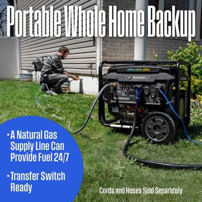 Image showing  12,500/9,500-Watt Tri-Fuel Portable EFI Generator, CO Sensor, Gas/Propane/Natural Gas